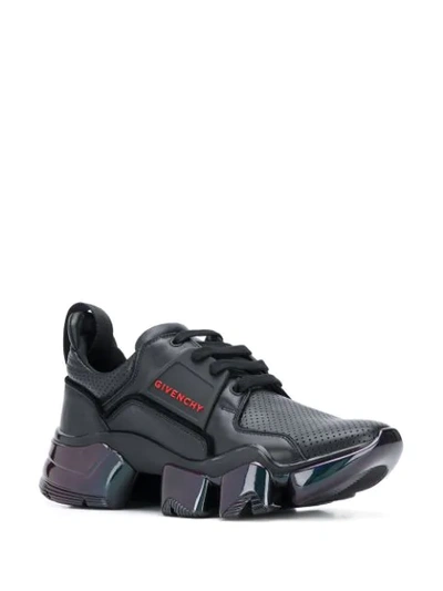 Shop Givenchy Jaw Iridescent Low Top Sneakers In Black