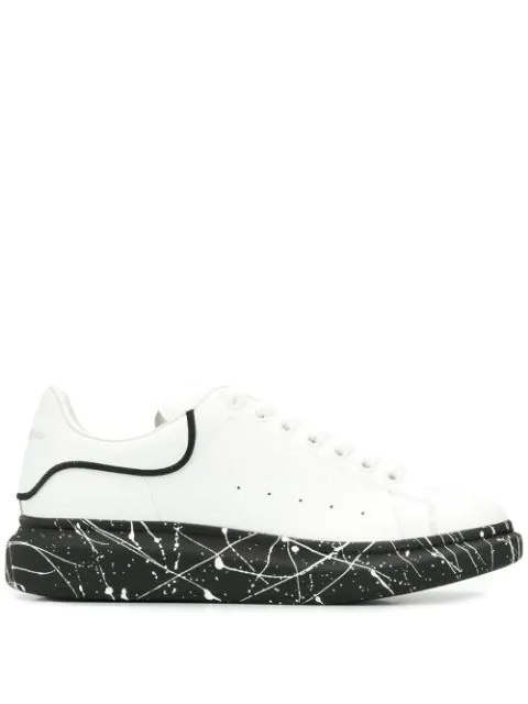 alexander mcqueen black white sole