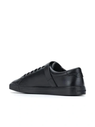 Shop Saint Laurent Andy Buckled Sneakers In Black