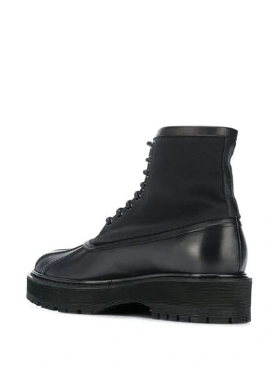 Shop Givenchy Camden Lace-up Boots In Black