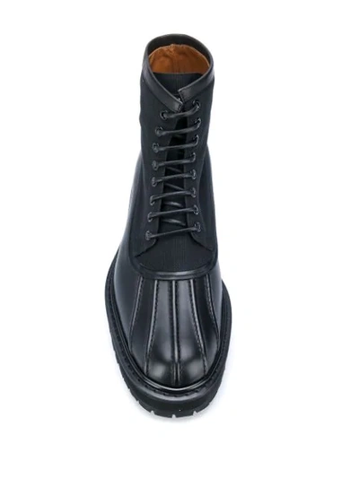 Shop Givenchy Camden Lace-up Boots In Black