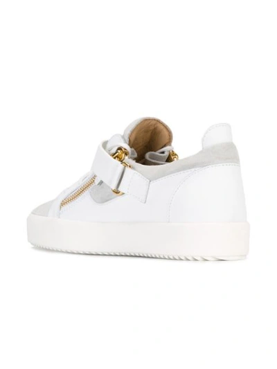 Shop Giuseppe Zanotti Design Oliver Sneakers - White