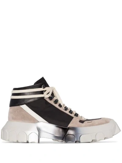 Shop Rick Owens Tractor High-top Sneakers In  Multicoloured