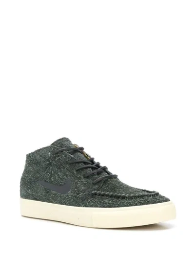 Nike Sb Zoom Stefan Janoski Mid Skate Shoes In Green