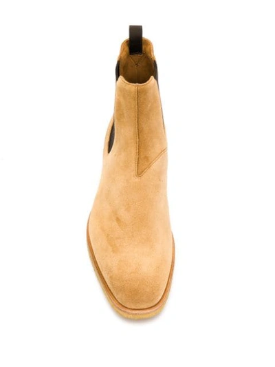 Shop Car Shoe Contrast Chelsea Boots In Brown