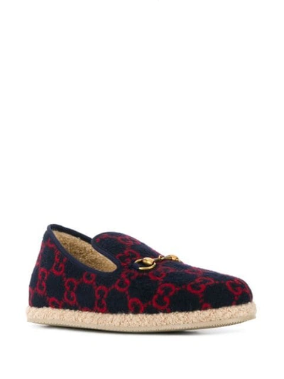 Shop Gucci Double G Espadrilles In Blue