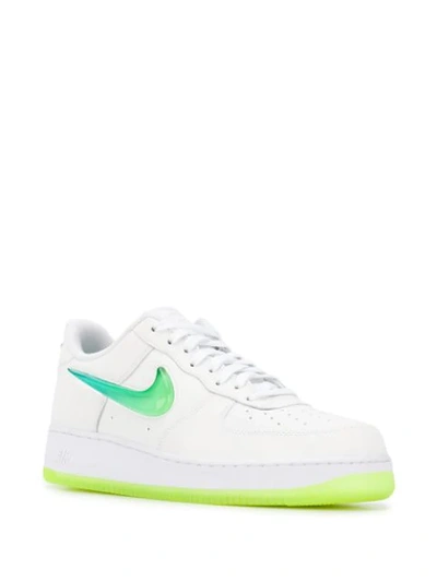 Shop Nike Air Force 1 07 Premium Sneakers In 100 White Volt Hyper Jade