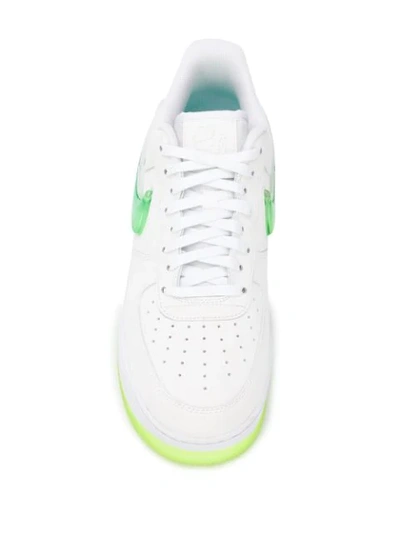 Shop Nike Air Force 1 07 Premium Sneakers In 100 White Volt Hyper Jade