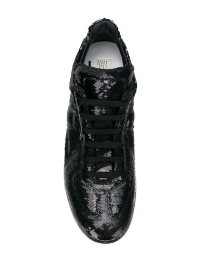 Shop Maison Margiela Sequin In Black