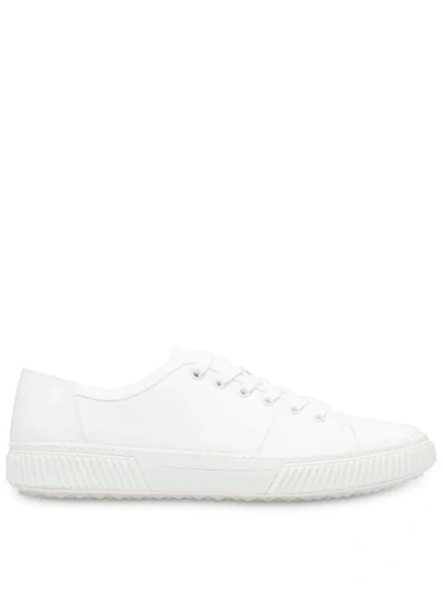 Shop Prada Low Top Sneakers - White