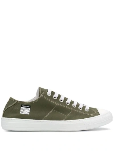 Shop Maison Margiela Stereotype Low Top Sneakers In Green