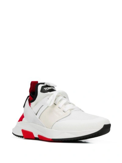 Shop Tom Ford High Top Sneakers In White