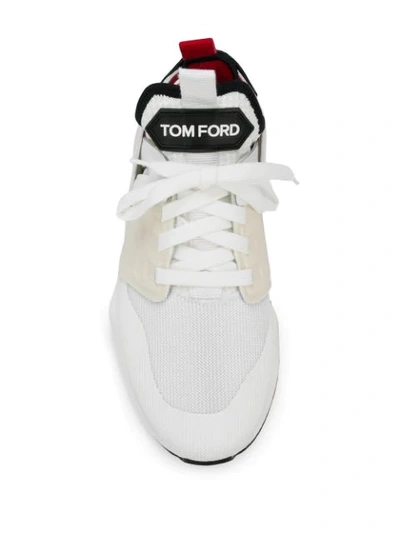 Shop Tom Ford High Top Sneakers In White