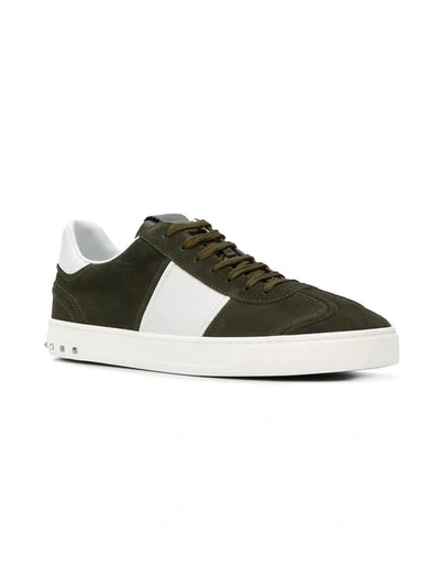 Shop Valentino Garavani Flycrew Sneakers In Green