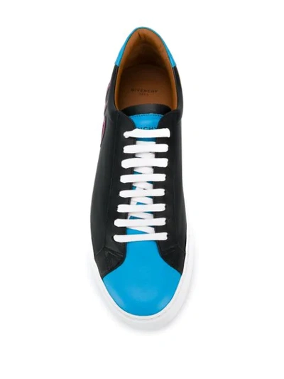 Shop Givenchy Urban Street Sneakers In 449 Nero+turchese+fuxia