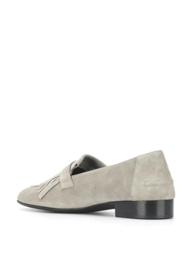 Shop Giuseppe Zanotti Tassel Loafers In Grey