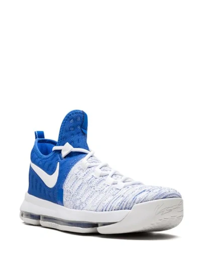 Shop Nike 'zoom Kd 9' Sneakers In Blue
