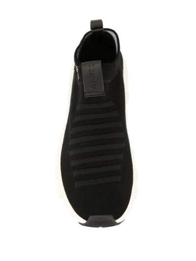 Shop Ermenegildo Zegna Tech Merino Sneakers In Black