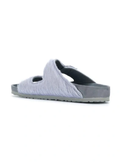 Shop Rick Owens X Birkenstock Arizona Sandals In Grey