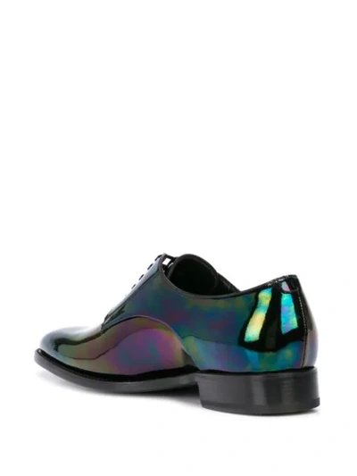 Shop Givenchy Iridescent Effect Derby Shoes In 001black