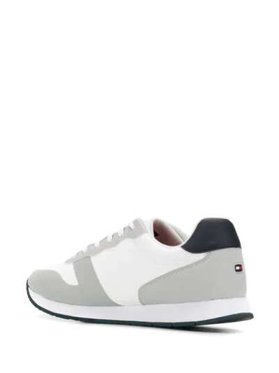 Shop Tommy Hilfiger Rubber Stripe Sneakers In White