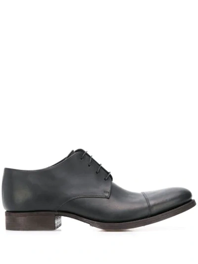 Shop Carpe Diem Leather Derby Shoes In Black