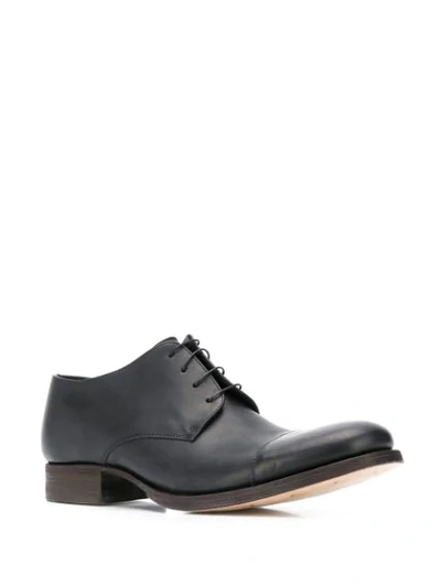 Shop Carpe Diem Leather Derby Shoes In Black