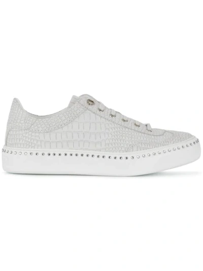 Shop Jimmy Choo Ace Sneakers In White
