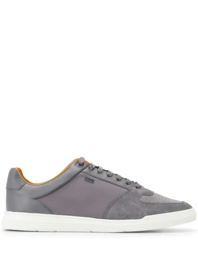 Shop Hugo Boss Low Top Sneakers In Grey