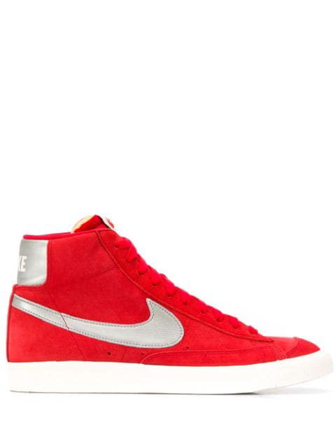 nike blazer red suede