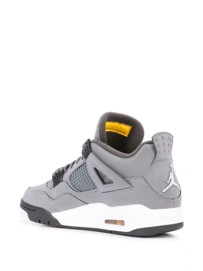Shop Nike Air Jordan 4 Retro High Top Sneakers In Grey