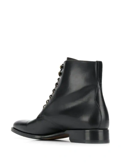 Shop Scarosso Lace-up Ankle Boots In Black