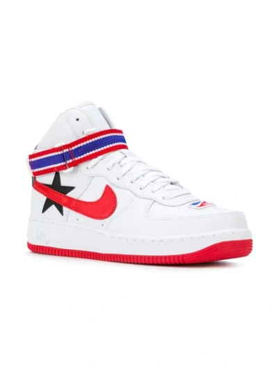 Nike White Riccardo Tisci Edition Air Force 1 High Sneakers