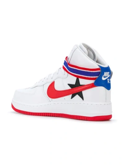 Nike White Riccardo Tisci Edition Air Force 1 High Sneakers