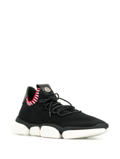 Shop Moncler The Bubble Sneakers In Black