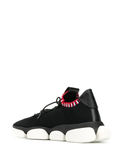 Shop Moncler The Bubble Sneakers In Black