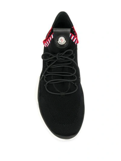 Shop Moncler The Bubble Sneakers In Black