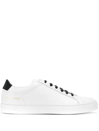 Shop Common Projects Monochrome Sneakers In White Black 0547