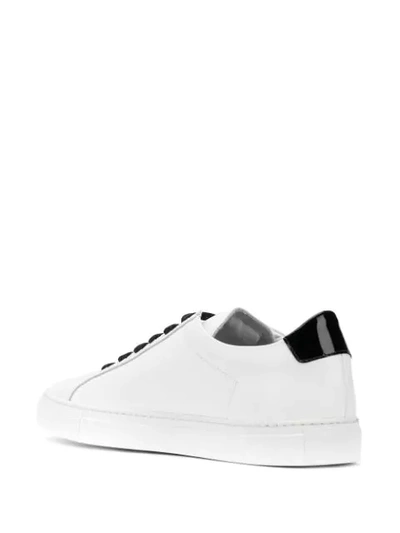 Shop Common Projects Monochrome Sneakers In White Black 0547