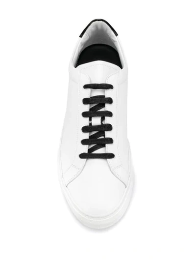 Shop Common Projects Monochrome Sneakers In White Black 0547
