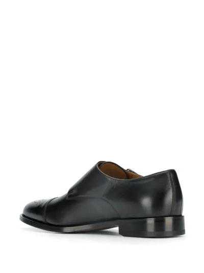 Shop Doucal's Classic Monk Shoes In Nero