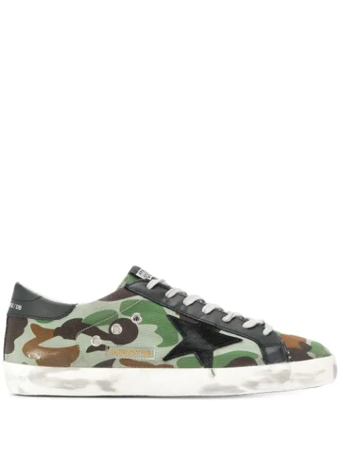 golden goose camo sneakers
