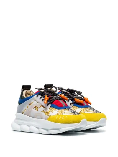 Shop Versace Chunky Low-top Sneakers - White