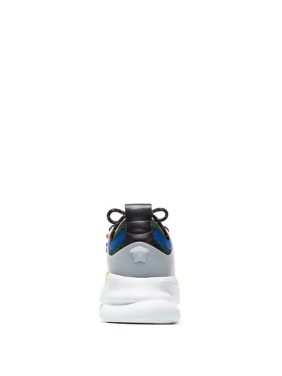 Shop Versace Chunky Low-top Sneakers - White