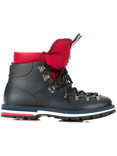 Shop Moncler Henoc Boots In Blue