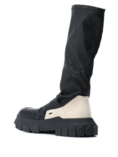 Shop Rick Owens Bozo Tractor Sock Sneakers In Black
