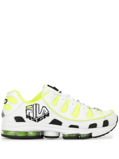 fila silva white reflective trainers