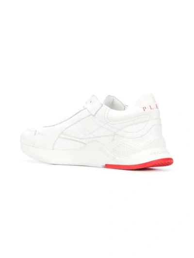Shop Philipp Plein Logo Print Sneakers - White
