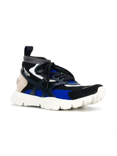 Shop Valentino Garavani Sound High Sneakers In Blue