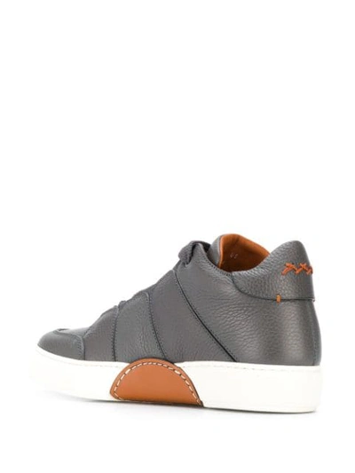 Shop Ermenegildo Zegna Low Top Sneakers In Grey